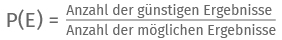 wahrscheinlichkeit formel wahrscheinlichkeit formel