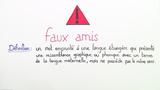 Faux amis 1: anglais-français