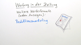 Werbung in der Zeitung