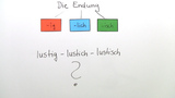 Wörter auf -ig, -lich, - isch
