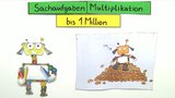 Sachaufgaben Multiplikation bis 1 Million
