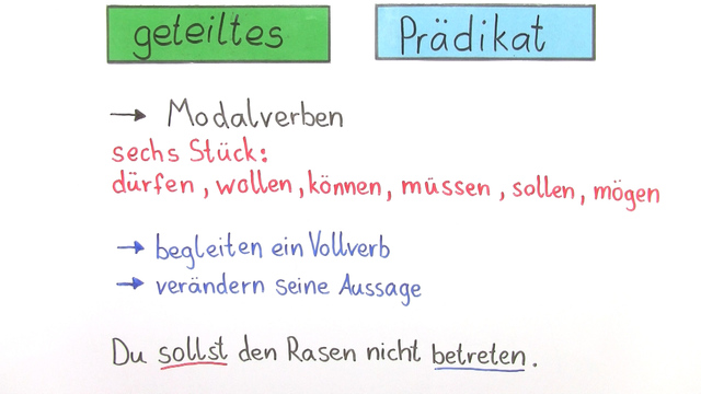 Was ist das geteilte Prädikat? – In 5 Minuten erklärt.