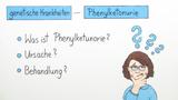 Genetische Krankheiten - Phenylketonurie