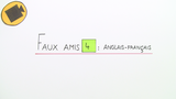 Faux amis 4: anglais-français