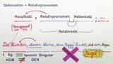 Deklination der Relativpronomen 1