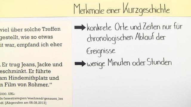Merkmale Einer Kurzgeschichte Klasse 8 www.sofatutor.com