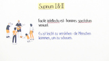 Supinum I und II