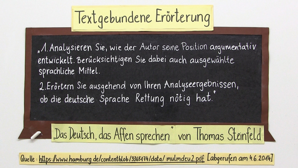 Wie Schreibt Man Eine Erörterung Beispiel Erörterungen schreiben - Deutsch online lernen