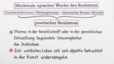 Der Roman im Realismus