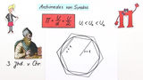 Näherungsverfahren von Archimedes zur Bestimmung der Kreiszahl PI
