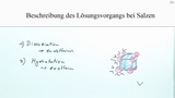 Beschreibung des Lösungsvorgangs von Salzen