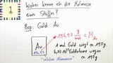 Stoffmenge, Masse, Molmasse