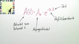 Radioaktive Zerfallsgeschwindigkeit - Übung
