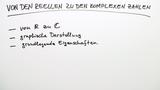 Von den reellen zu den komplexen Zahlen