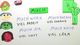 much, many, a lot of - Erklärung