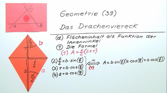 Wie Berechnet Man Den Flächeninhalt Eines Drachenvierecks www.sofatutor.com