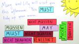 must, mustn't, needn't - Übung