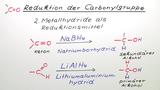 Reduktion der Carbonylgruppe