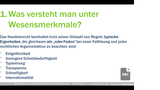 HR 1.1.2 Was versteht man begrifflich unter „Wesensmerkmale“ des Handelsrechts?