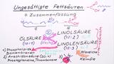 Ungesättigte Fettsäuren