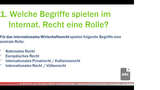 IR 0.2 Was versteht man begrifflich unter Internationalem Wirtschaftsrecht?