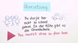 Verneinung von Modalverben - Übungsvideo / Negative form of auxiliary verbs - practice video