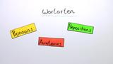 Überblick über die Wortarten II.