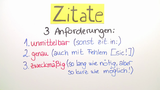 Zitate und Paraphrasen