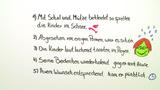 Das Komma bei Sätzen mit Partizipgruppe (Übungsvideo 2)