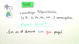 Das Relativpronomen que