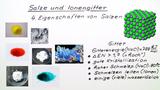 Salze und Ionengitter