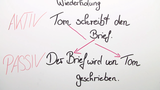 Vorgangspassiv und Zustandspassiv Übungsvideo