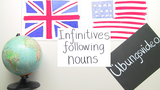 Infinitivkonstruktionen nach Substantiven / Infinitive constructions following nouns - Übungsvideo