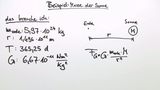Massenbestimmung mit dem Gravitationsgesetz