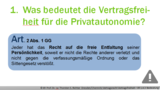 VR 1.4.3 Welche Bedeutung hat die Vertragsfreiheit?