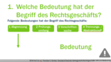 VR 1.5.3 Welche Bedeutung hat der Begriff des Rechtsgeschäfts?
