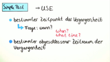 Einfache Vergangenheit. Frageform