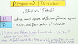Metrik - elegisches Distichon