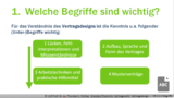 VR 2.3.2 Welche Grundbegriffe unterscheidet man beim Vertragsdesign? 