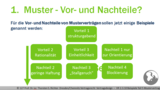 VR 2.3.10 Welche Argumente sprechen z.B. für oder gegen einen Mustervertrag? Teil 5