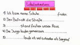 Adverbien - Lokaladverbien (Übungsvideo 1)