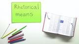 Rhetorische Mittel / Rhetorical means