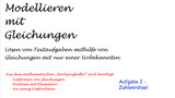 Modellieren mit Gleichungen - Aufgabe 2