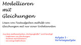 Modellieren mit Gleichungen - Aufgabe 3