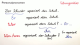 Personalpronomen bestimmen - Ein Übungsvideo Personalpronomen bestimmen - Ein Übungsvideo