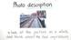Analyse von Fotos / Analysing photos