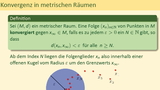 Metrische Räume (Teil 3 von 3) - Offene und abgeschlossene Mengen