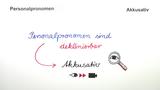 Die Personalpronomen im Akkusativ