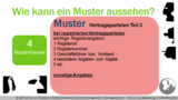 VR 4.1.5 (2) Welche Funktion hat die Bestimmung des Vertragspartners? Beispiele 1?