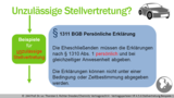 VR 4.5.6 Wie funktioniert das Prinzip der Stellvertretung im Vertragsrecht? Beispiel 1